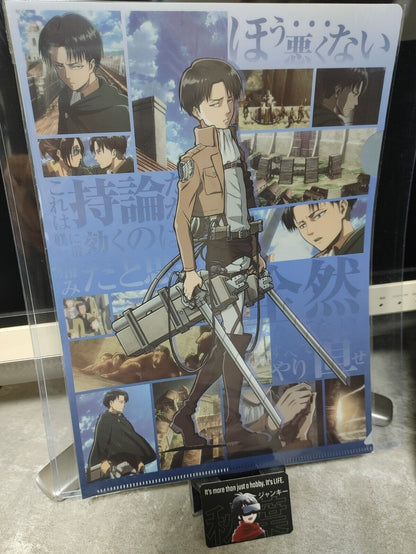 Attack on Titan Collectible  Design Clear File Design Levi GOODS JAPAN