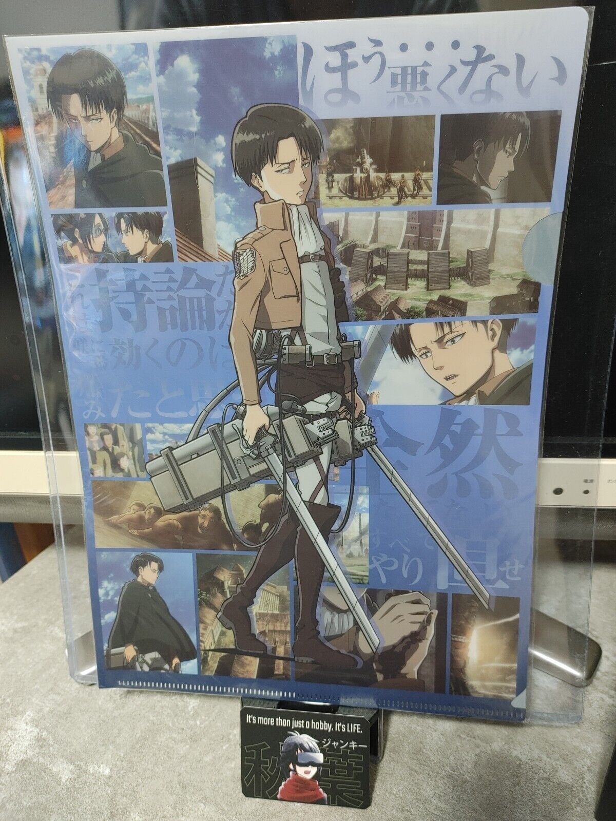 Attack on Titan Collectible  Design Clear File Design Levi GOODS JAPAN