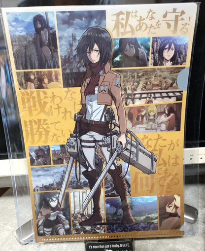 Attack on Titan Collectible  Design Clear File Design Mikasa GOODS JAPAN