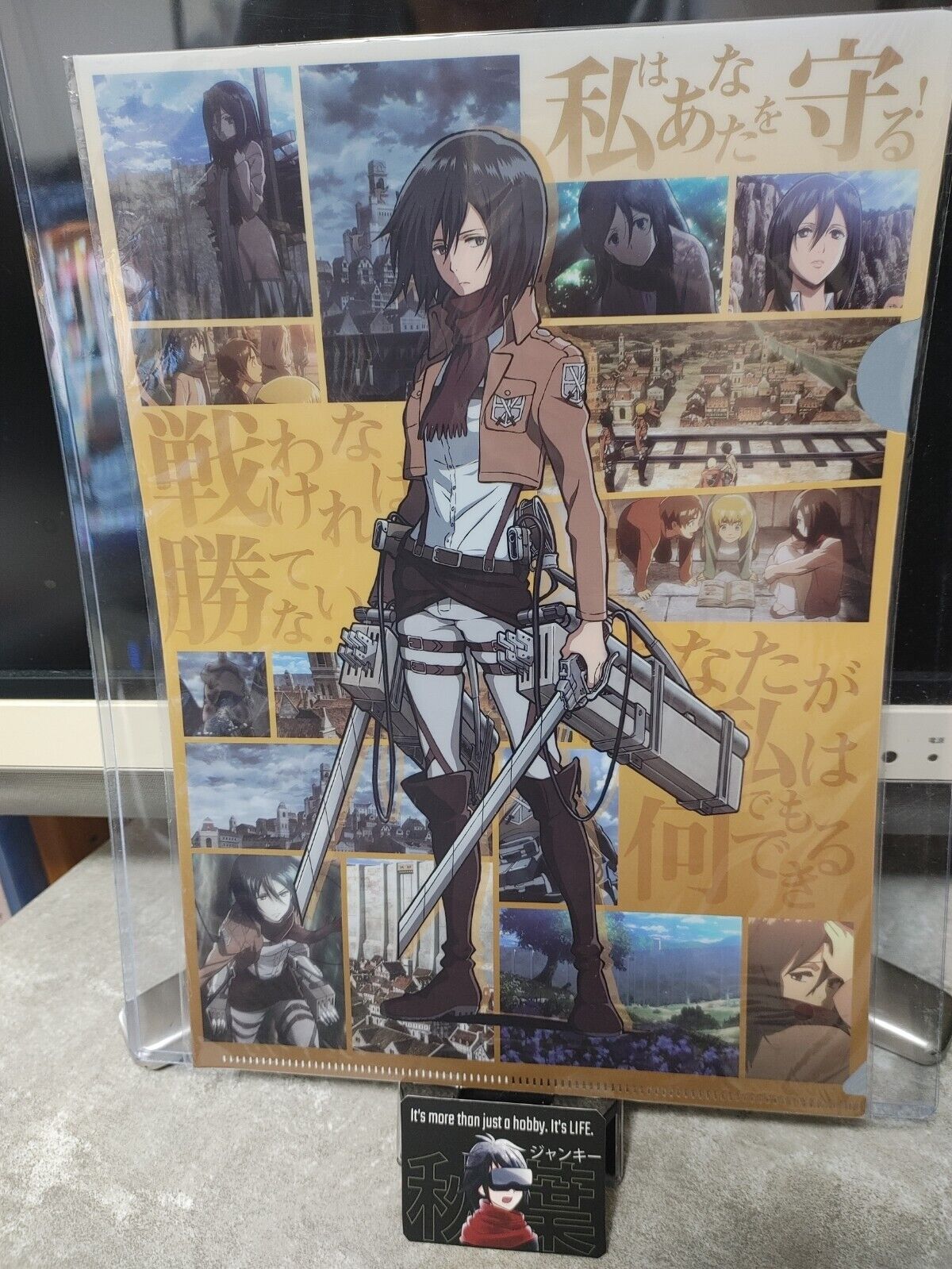 Attack on Titan Collectible  Design Clear File Design Mikasa GOODS JAPAN