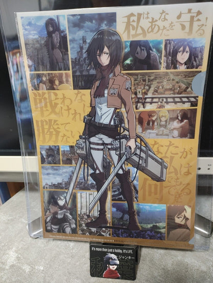 Attack on Titan Collectible  Design Clear File Design Mikasa GOODS JAPAN