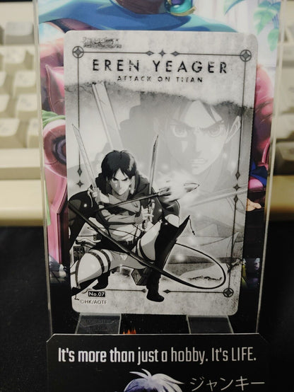 Attack on Titan Card Eren No.07 Japan Collectible Release AoT