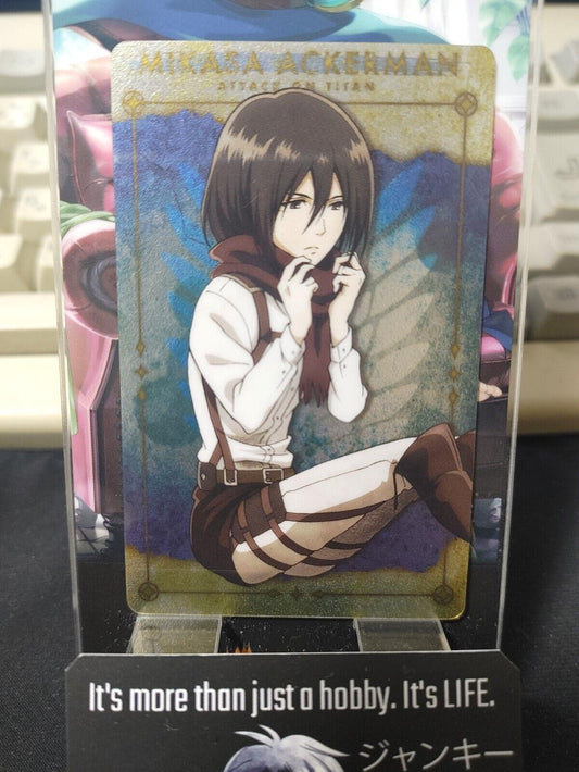 Attack on Titan Card Mikasa No.19 Japan Collectible Release AoT