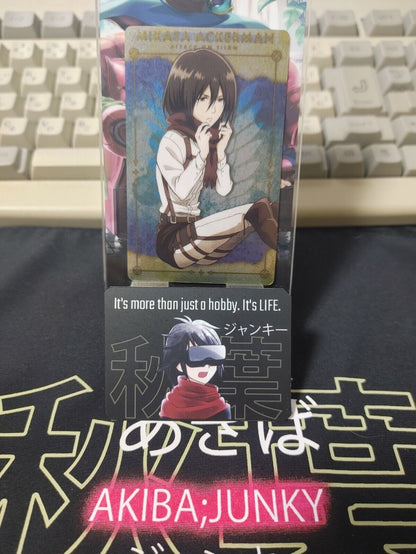 Attack on Titan Card Mikasa No.19 Japan Collectible Release AoT