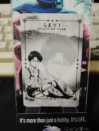 Attack on Titan Card Levi No.21 Japan Collectible Release AoT