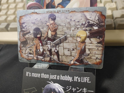 Attack on Titan Card Eren Armin Mikasa No.30 Japan Collectible Release AoT