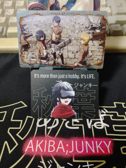 Attack on Titan Card Eren Armin Mikasa No.30 Japan Collectible Release AoT