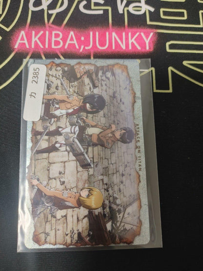 Attack on Titan Card Eren Armin Mikasa No.30 Japan Collectible Release AoT