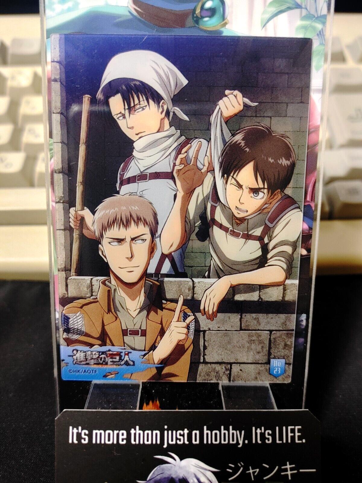 Attack on Titan Card Levi Eren Jean Japan Collectible Release AoT