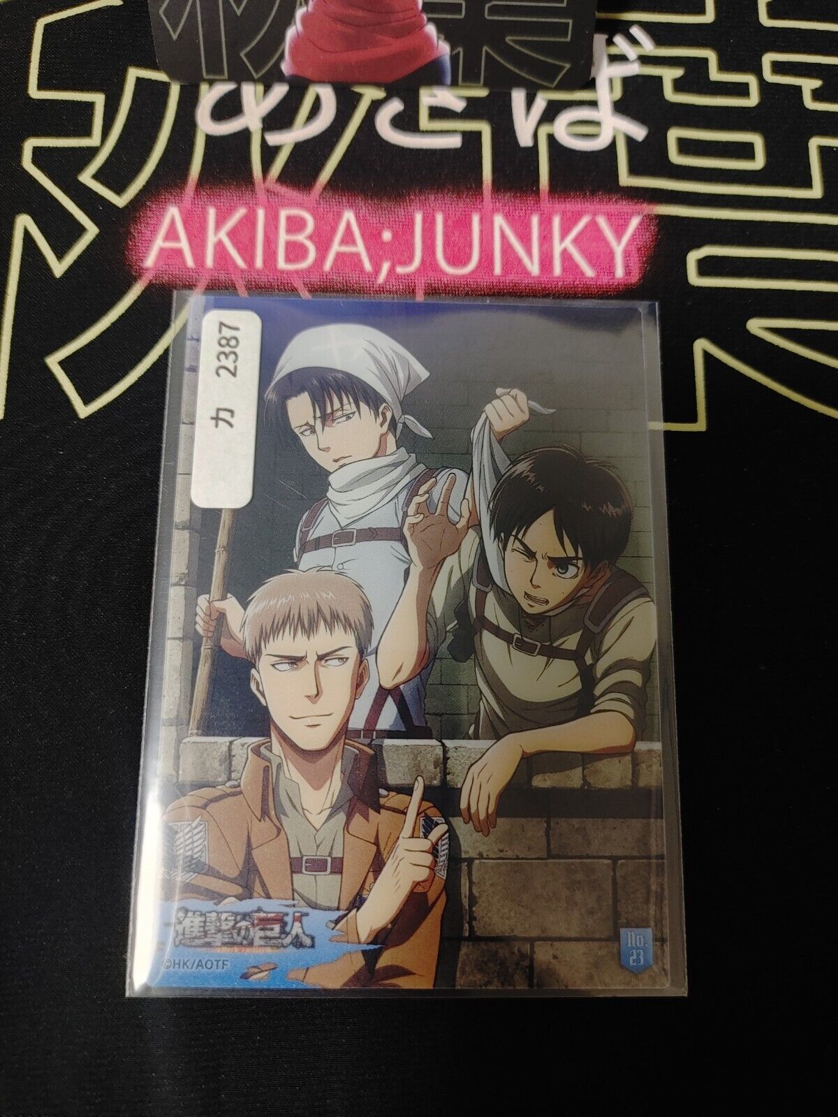 Attack on Titan Card Levi Eren Jean Japan Collectible Release AoT