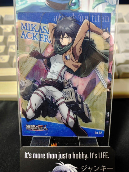 Attack on Titan Card Mikasa Japan Collectible Release AoT