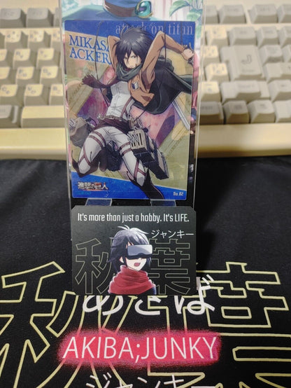 Attack on Titan Card Mikasa Japan Collectible Release AoT