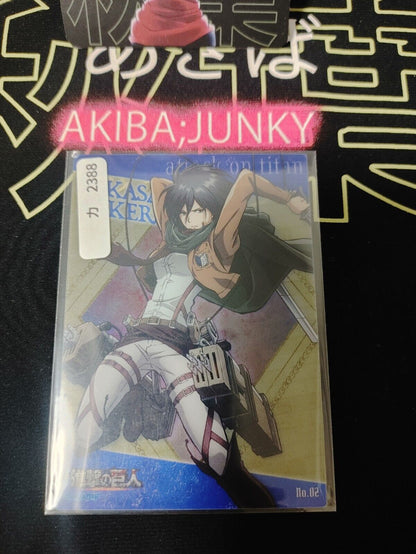 Attack on Titan Card Mikasa Japan Collectible Release AoT