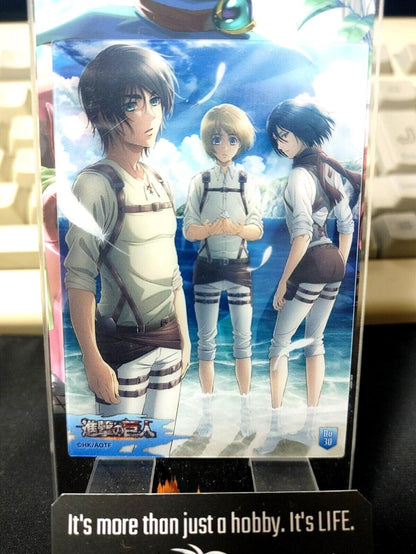 Attack on Titan Card Eren Mikasa Armin Japan Collectible Release AoT