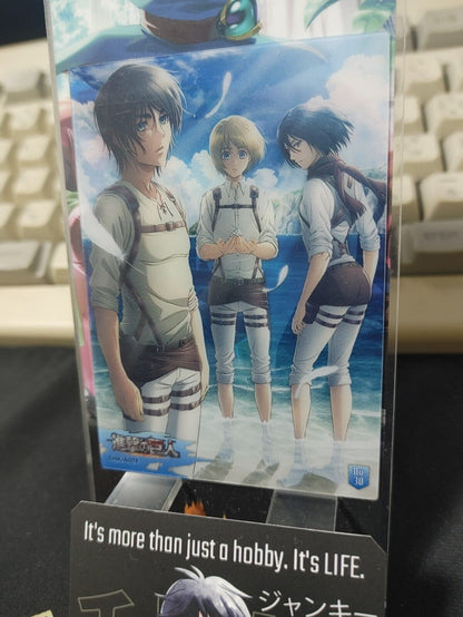 Attack on Titan Card Eren Mikasa Armin Japan Collectible Release AoT