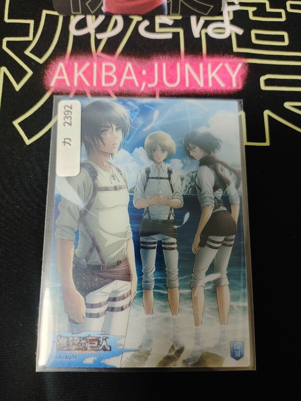 Attack on Titan Card Eren Mikasa Armin Japan Collectible Release AoT