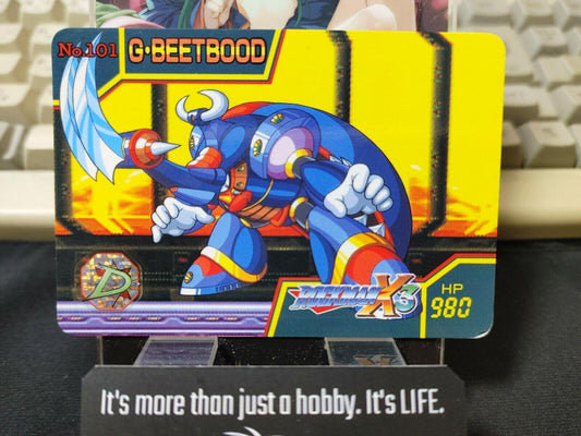 Rockman X3 Megaman X3 Bandai G BEETBOOD Carddass Card #101 Vintage Capcom Japan