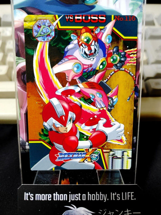 Rockman X3 Megaman X3 Bandai VS BOSS Carddass Card #116 Vintage Capcom Japan