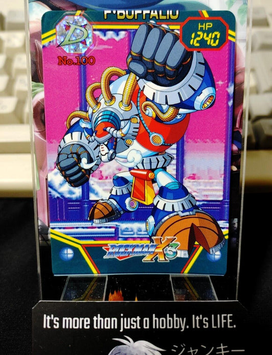 Rockman X3 Megaman X3 Bandai F BUFFALO Carddass Card #100 Vintage Capcom Japan