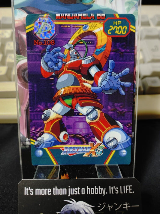 Rockman X3 Megaman X3 Bandai MANDARELABB Carddass Card #108 Vintage Capcom Japan