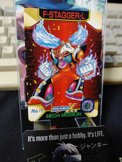 Rockman X Megaman X Bandai Carddass Card #19 Vintage Capcom Japan