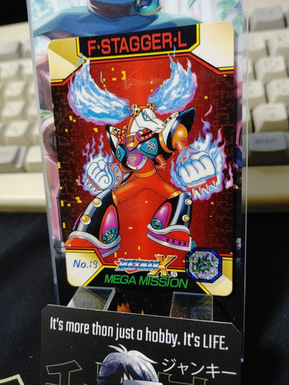 Rockman X Megaman X Bandai Carddass Card #19 Vintage Capcom Japan