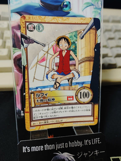 One Piece Bandai Carddass Card Luffy C490 Japanese Retro Vintage TCG Japan