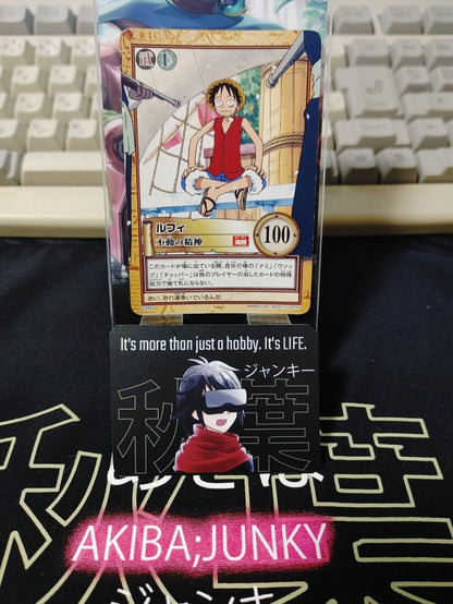 One Piece Bandai Carddass Card Luffy C490 Japanese Retro Vintage TCG Japan