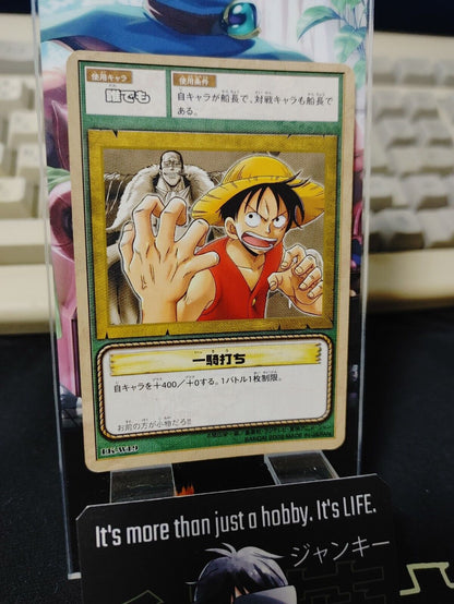 One Piece Bandai Carddass Card Luffy LK-W19 Japanese Retro Vintage Japan