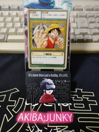 One Piece Bandai Carddass Card Luffy LK-W19 Japanese Retro Vintage Japan