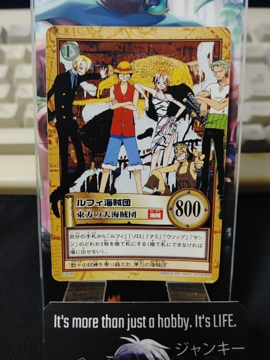 One Piece Bandai Carddass Card Luffy C456 Japanese Retro Vintage Japan