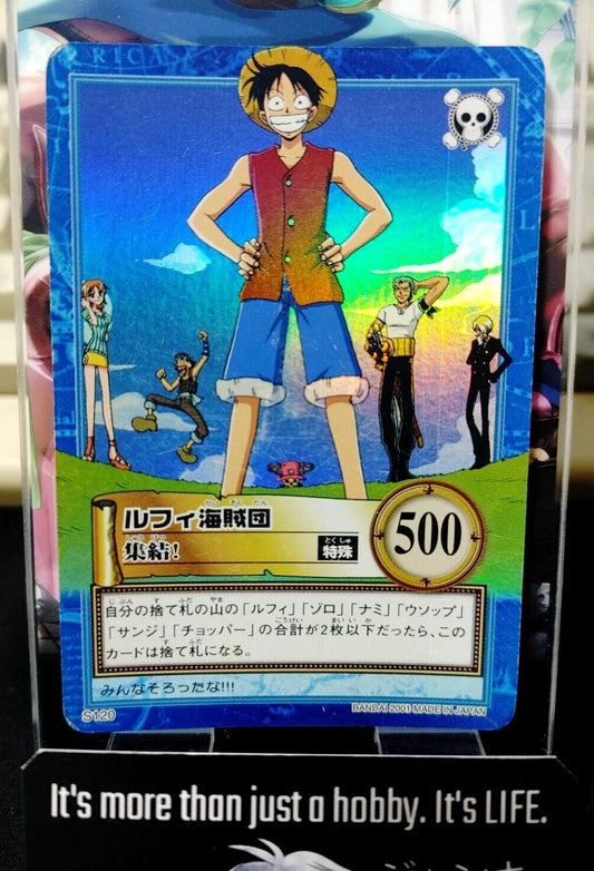 One Piece Bandai Carddass Card Luffy S120 Japanese Retro Vintage Japan