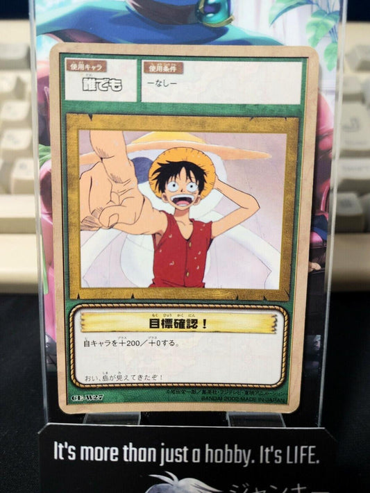 One Piece Bandai Carddass Card Luffy CE-W27 Japanese Retro Vintage Japan