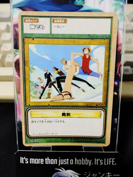 One Piece Bandai Carddass Card Luffy LK-W22 Japanese Retro Vintage Japan