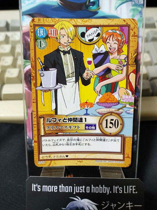 One Piece Bandai Carddass Card Sanji C517 Japanese Retro Vintage Japan