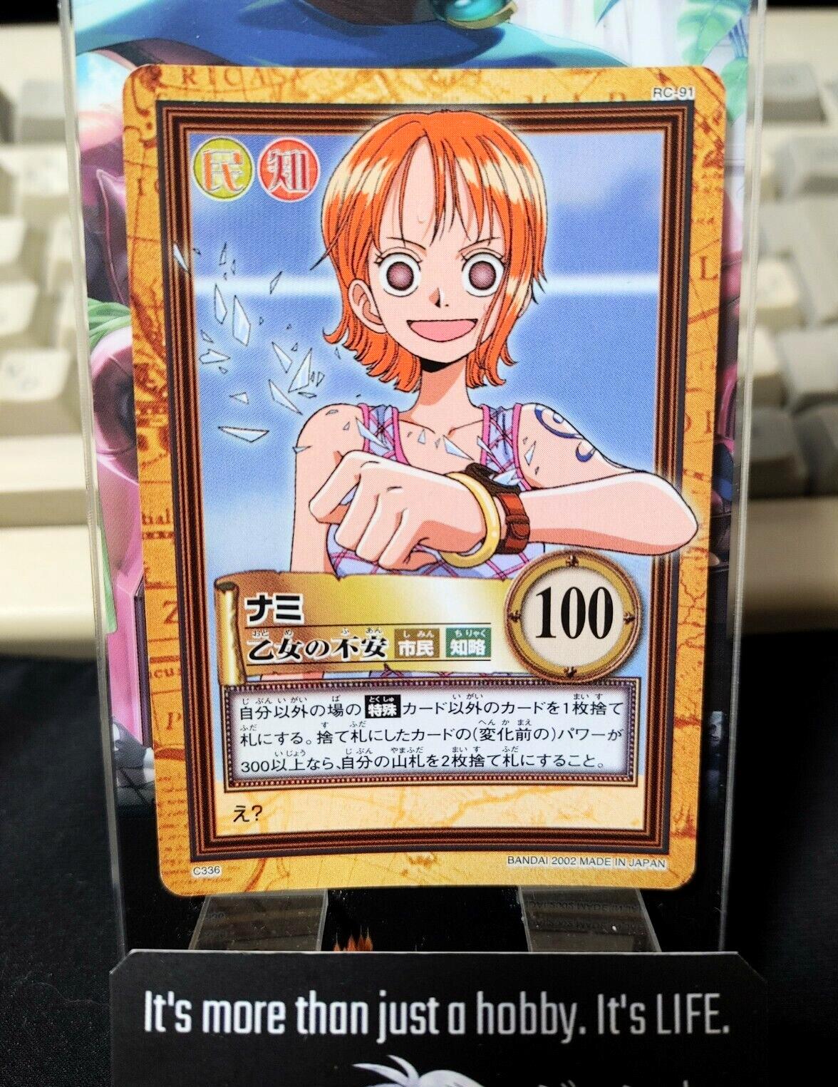 One Piece Bandai Carddass Card Nami C336 Japanese Retro Vintage Japan