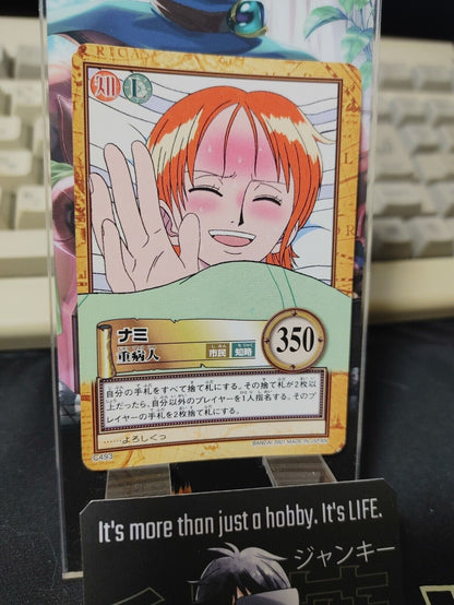 One Piece Bandai Carddass Card Nami C493 Japanese Retro Vintage Japan