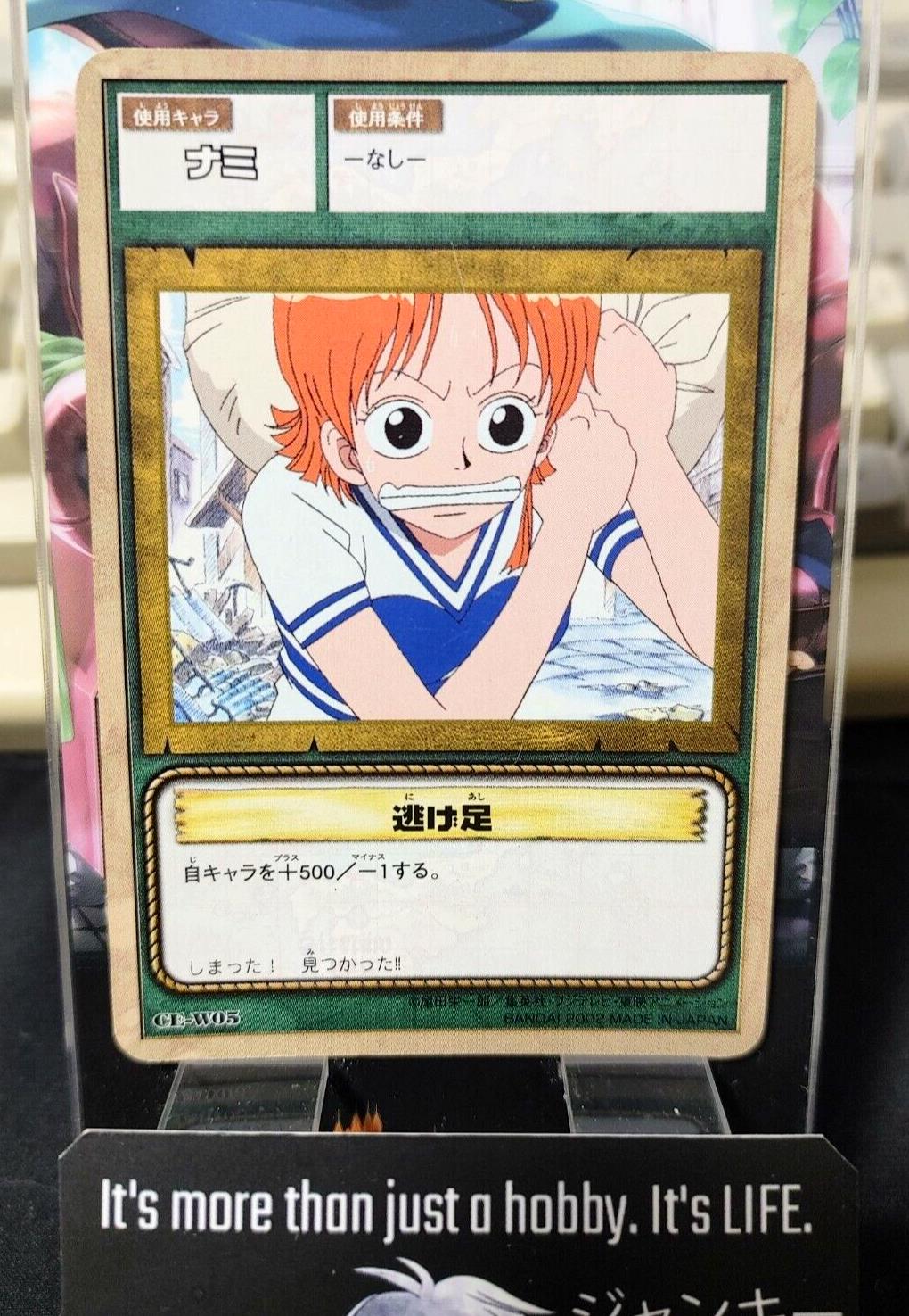 One Piece Bandai Carddass Card Nami CE-W05 Japanese Retro Vintage Japan