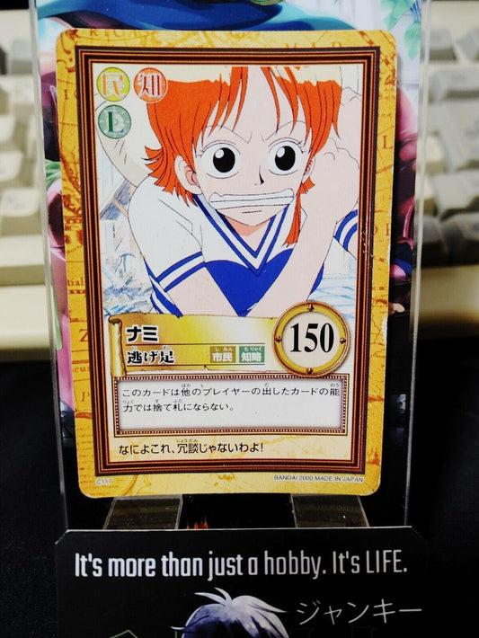 One Piece Bandai Carddass Card Nami C117 Japanese Retro Vintage Japan