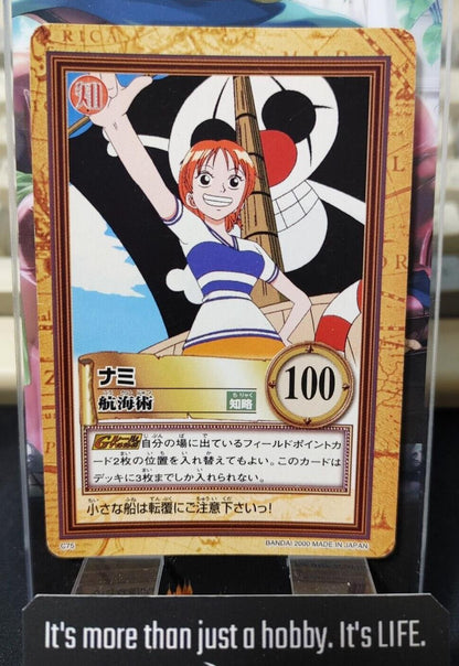 One Piece Bandai Carddass Card Nami C75 Japanese Retro Vintage Japan