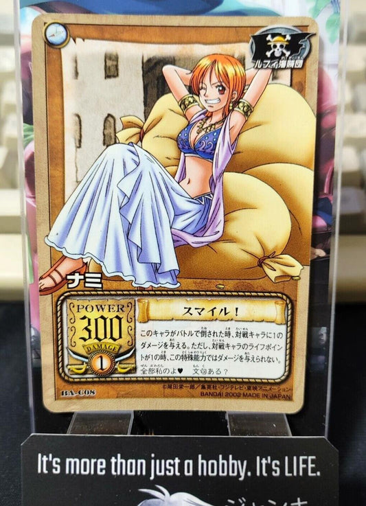 One Piece Bandai Carddass Card Nami BA-C08 Japanese Retro Vintage Japan