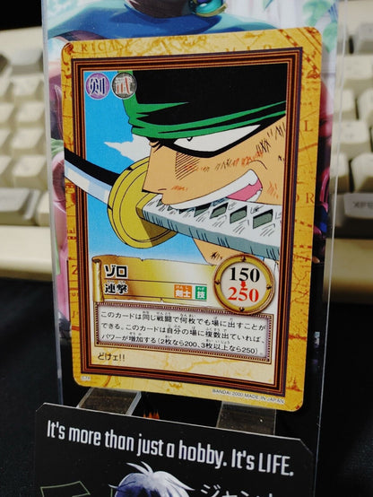 One Piece Bandai Carddass Card Zoro C74 Japanese Retro Vintage Japan