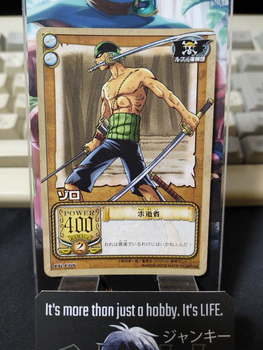 One Piece Bandai Carddass Card Zoro LK-C08 Japanese Retro Vintage Japan