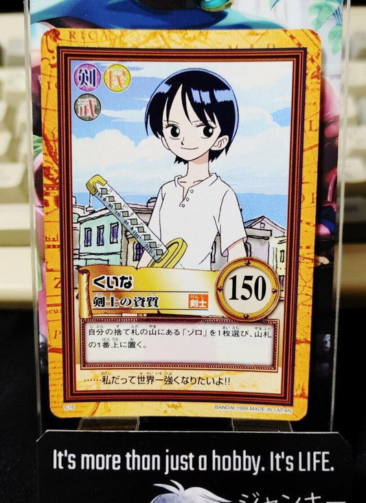 One Piece Bandai Carddass Card Kuina C16 Japanese Retro Vintage Japan