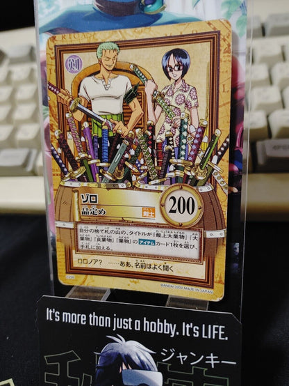 One Piece Bandai Carddass Card Zoro C258 Japanese Retro Vintage Japan