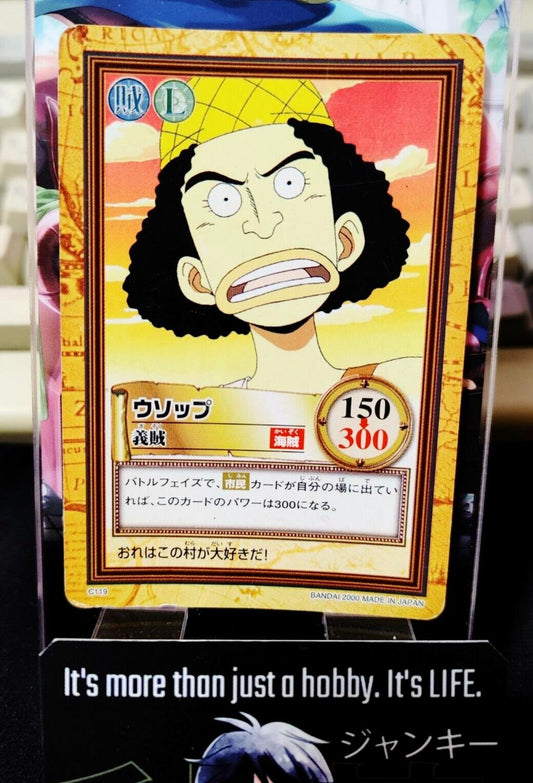 One Piece Bandai Carddass Card Usopp C119 Japanese Retro Vintage Japan