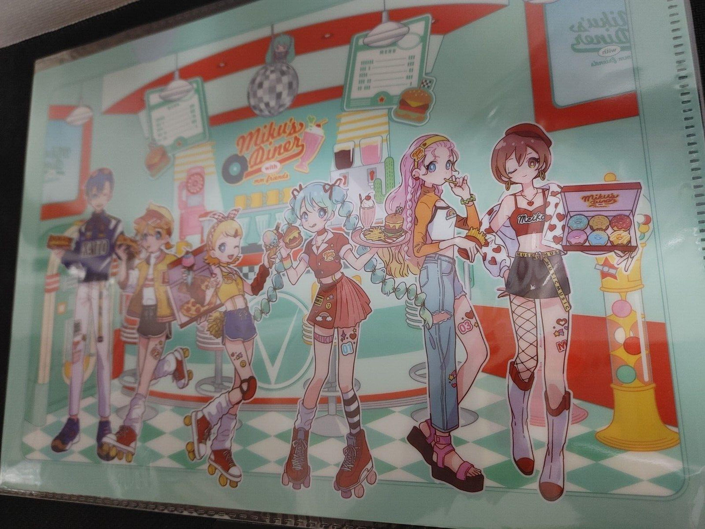 Hatsune Miku Miku's Diner Collectible Clear File A Kawaii GOODS JAPAN Release