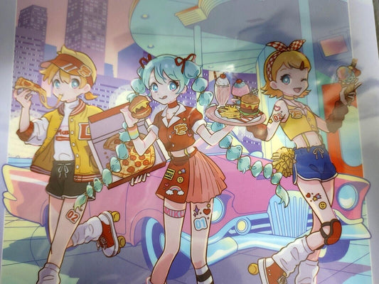 Hatsune Miku Miku's Diner Collectible Clear File B Kawaii GOODS JAPAN Release