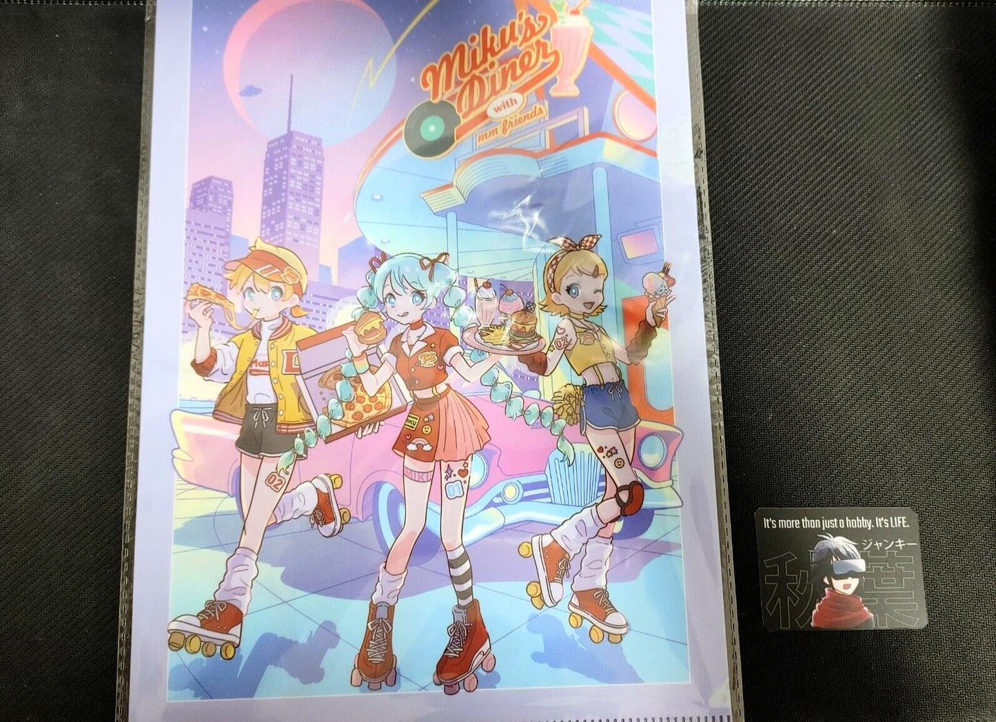 Hatsune Miku Miku's Diner Collectible Clear File B Kawaii GOODS JAPAN Release