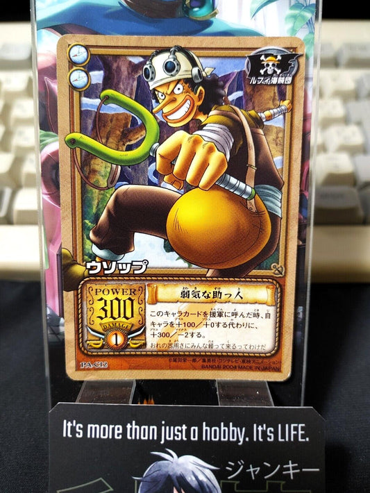 One Piece Bandai Carddass Card Usopp PA-C12 Japanese Retro Vintage Japan